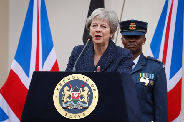 Theresa May podczas wizyty w Kenii /DAI KUROKAWA /PAP/EPA