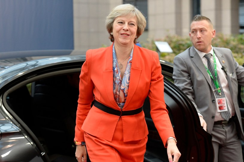 Theresa May w Brukseli /AFP
