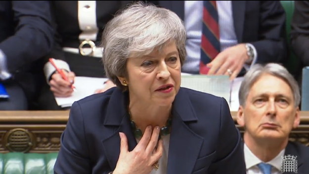 Theresa May /UK PARLIAMENTARY RECORDING UNIT / HANDOUT /PAP/EPA