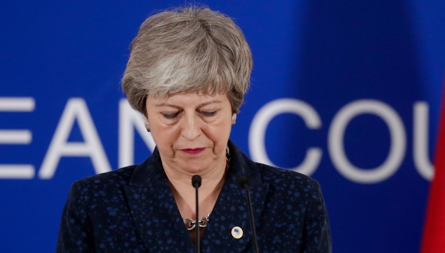 Theresa May /STEPHANIE LECOCQ  /PAP/EPA