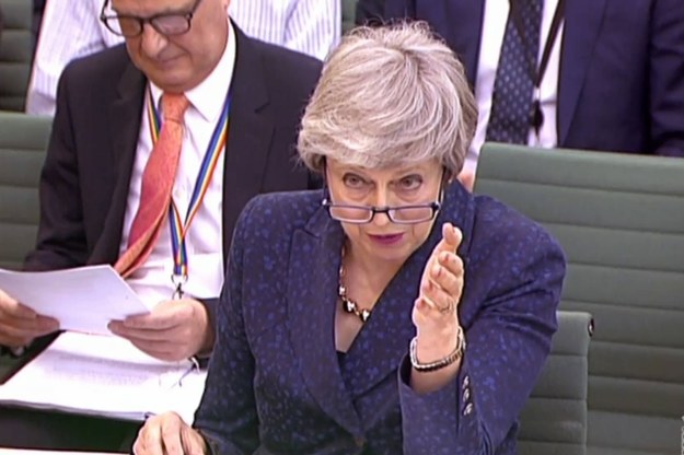 Theresa May /UK PARLIAMENTARY RECORDING UNIT / HANDOUT /PAP/EPA