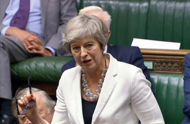 Theresa May /UK PARLIAMENTARY RECORDING UNIT/HANDOUT /PAP/EPA
