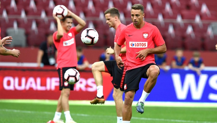 Thiago Cionek podczas treningu /Piotr Nowak /PAP