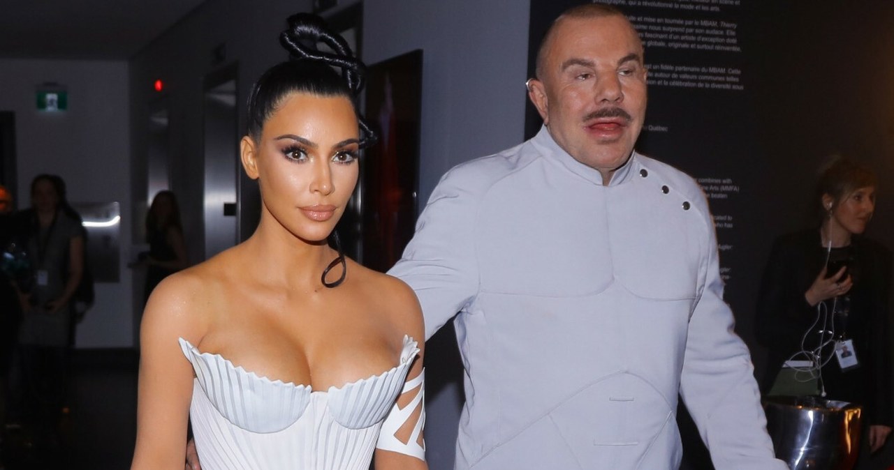 Thierry Mugler i Kim Kardashian /East News