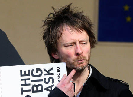 Thom Yorke (Radiohead): "Może w Paryżu nie mają rowerów?" /arch. AFP