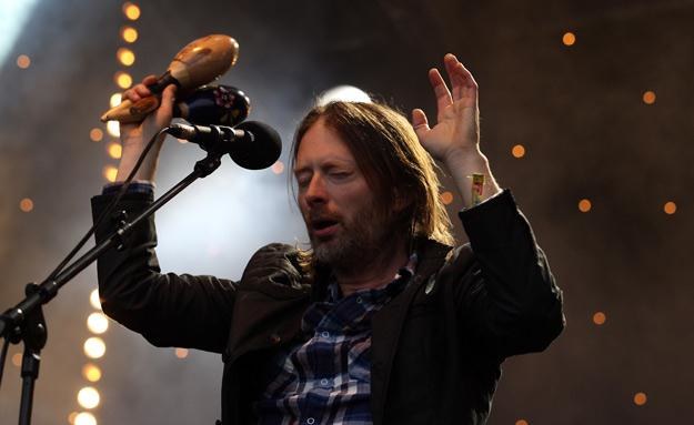 Thom Yorke, wokalista Radiohead, podczas festiwalu Glastonbury - fot. Matt Cardy /Getty Images/Flash Press Media