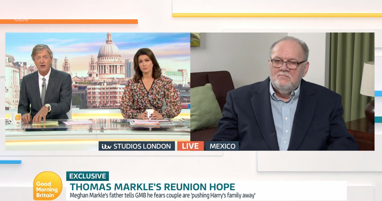 Thomas Markle w Good Morning Britain /Good Morning Britain/Ferrari Press/East News /East News