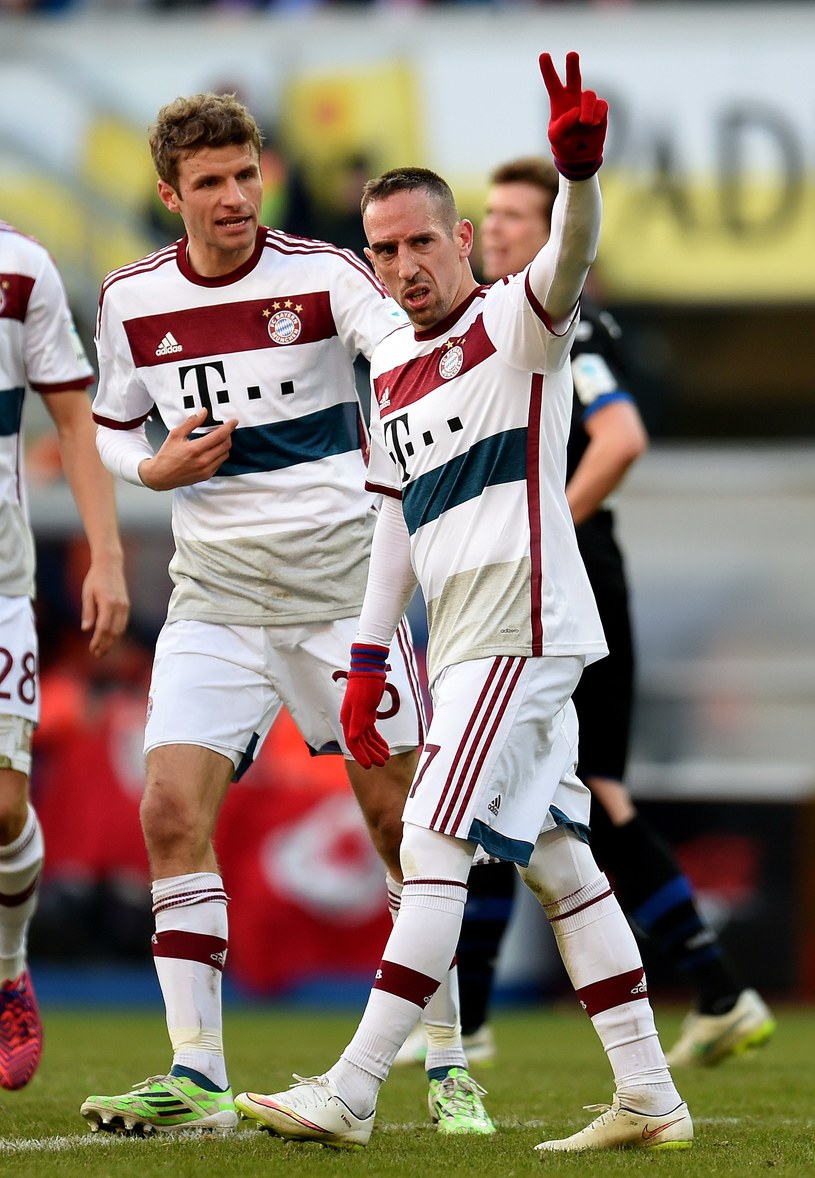 Thomas Mueller i Franck Ribery /AFP