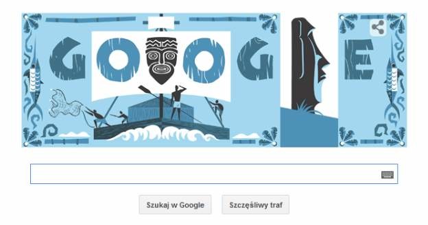 Thor Heyerdahl w Google Doodle /materiały prasowe