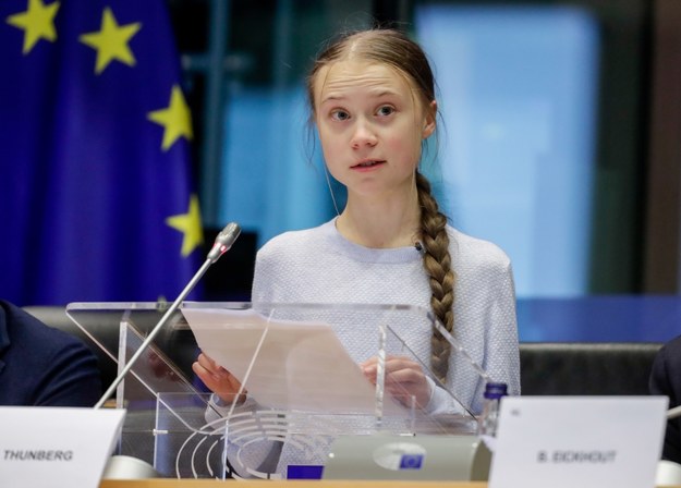 Thunberg w PE ostro krytykuje projekt prawa klimatycznego KE /STEPHANIE LECOCQ  /PAP/EPA