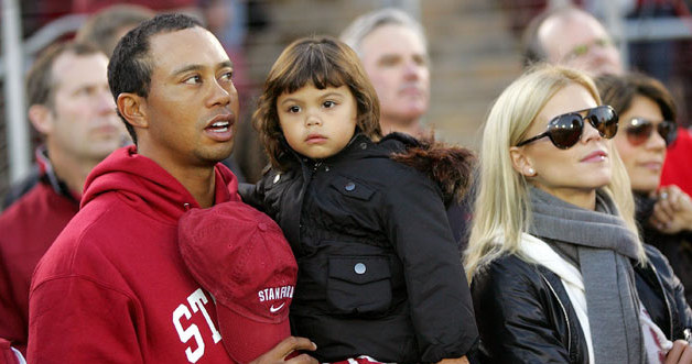 Tiger Woods z żoną i córką, fot. Ezra Shaw &nbsp; /Getty Images/Flash Press Media