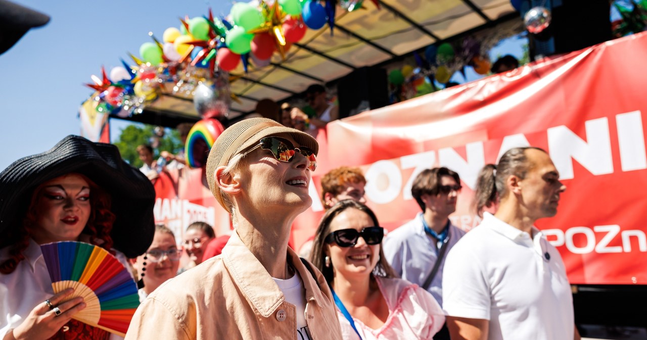 Tilda Swinton na Marszu Równości w Poznaniu