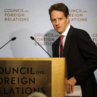 Tim Geithner, amerykański sekretarz skarbu /AFP