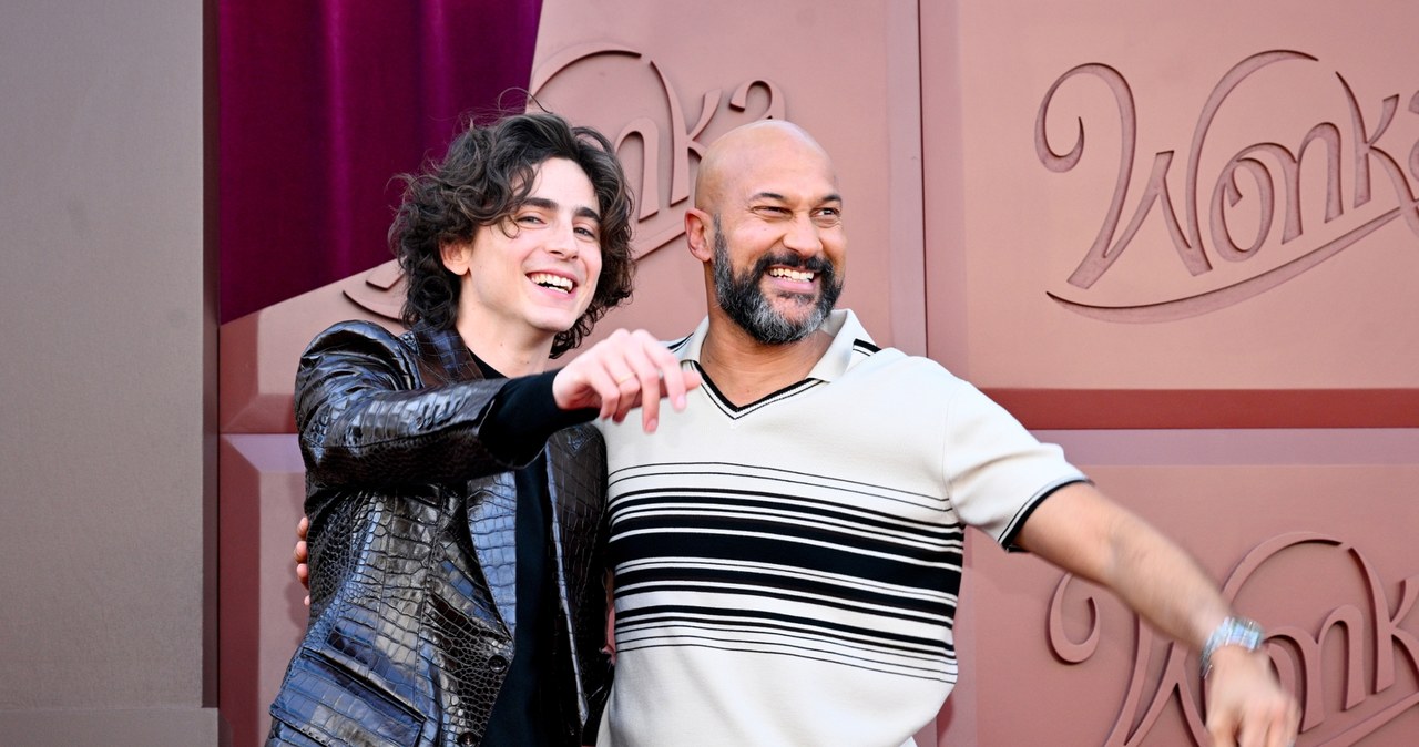 Timothée Chalamet i Keegan-Michael Key podczas premiery filmu "Wonka" /Michael Buckner / Contributor /Getty Images