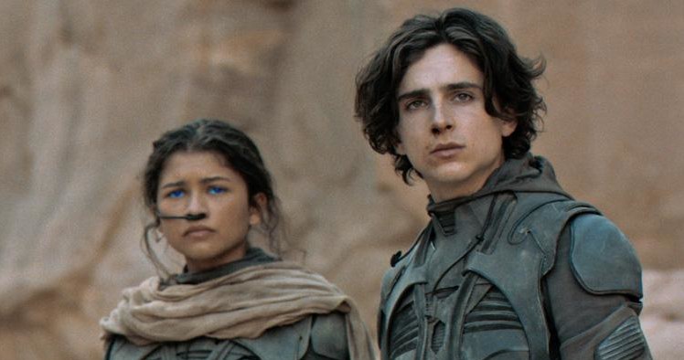 Timothée Chalamet i Zendaya w filmie "Diuna" (2021) /materiały prasowe