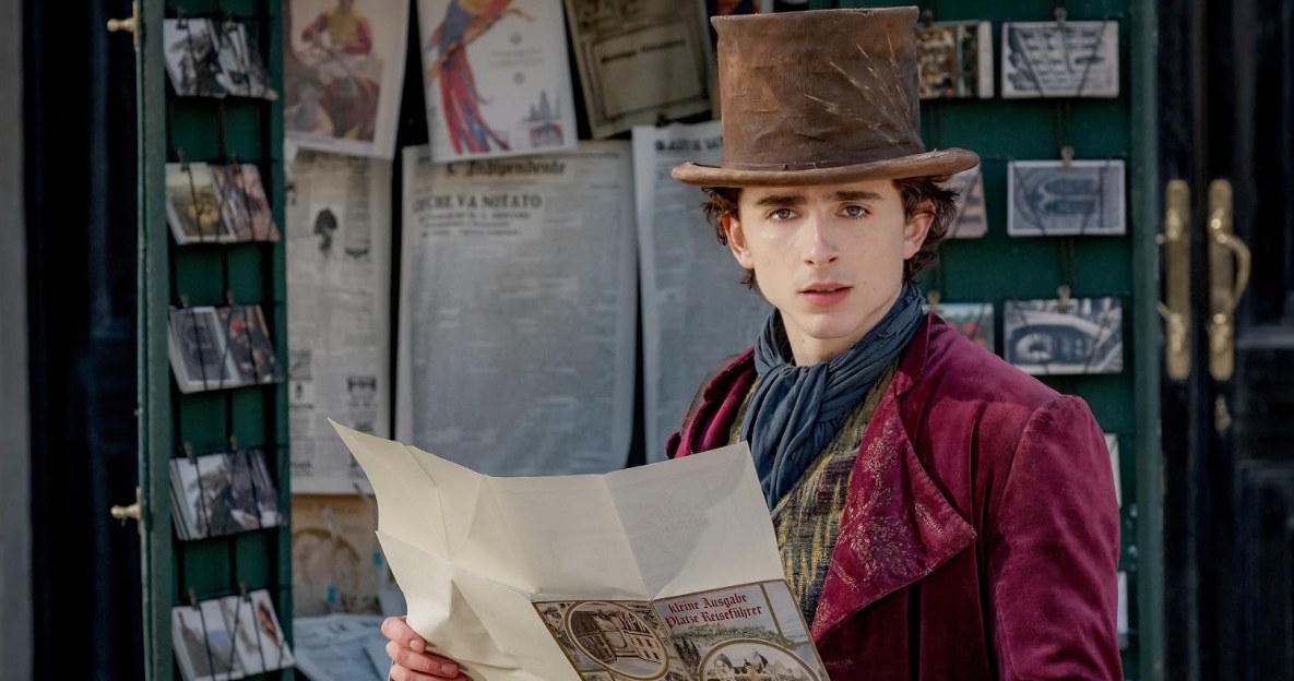 Timothée Chalamet w filmie "Wonka" /materiały prasowe