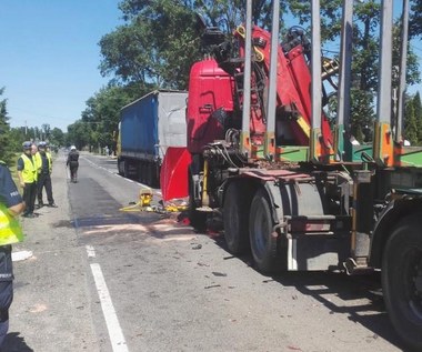 Tir zmiażdżył citroena. Zmarła trzecia ofiara