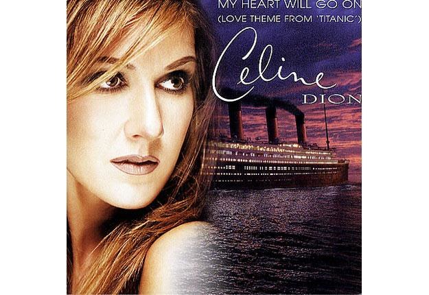 Titanic i Celine Dion robiąca za górę lodową /