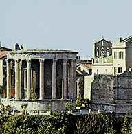 Tivoli, pozostałości świątyni Westy, I w.p.n.e. /Encyklopedia Internautica