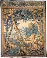 Tkanina artystyczna: Jednorożec-żyrafa i ryś, arras z kolekcji króla Zygmunta Augusta, ok. 1560 /Encyklopedia Internautica