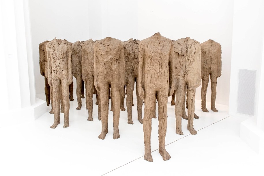 "Tłum III" Magdaleny Abakanowicz / 	Maciej Kulczyński    /PAP