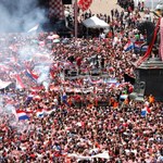 ​Tłumy kibiców przywitały chorwackich piłkarzy niczym mistrzów
