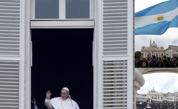 Tłumy wiernych na pierwszym spotkaniu z papieżem na modlitwie Anioł Pański