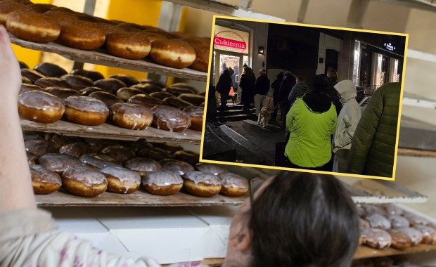 Tłusty czwartek 2026. Kolejki po pączki ustawiły się już w środku nocy. Lekarz grzmi