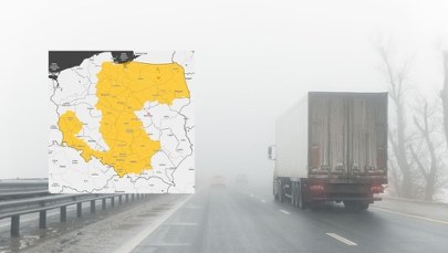 To będzie mglista noc. Ostrzeżenia dla 13 województw