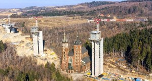 To będzie najwyższa estakada w Polsce. Jej filar jest wyższy od Bazyliki Mariackiej