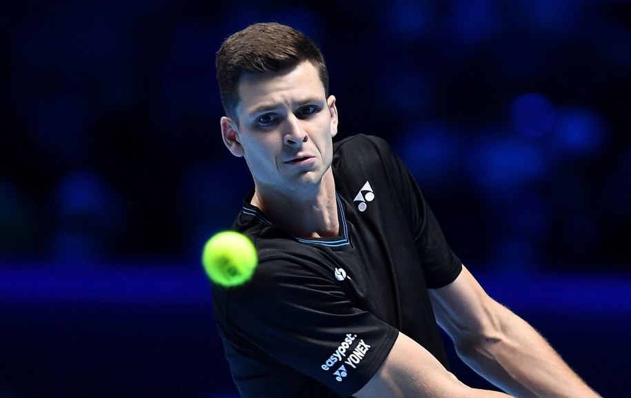 To był pierwszy występ Huberta Hurkacza w ATP Finals /ALESSANDRO DI MARCO  /PAP/EPA