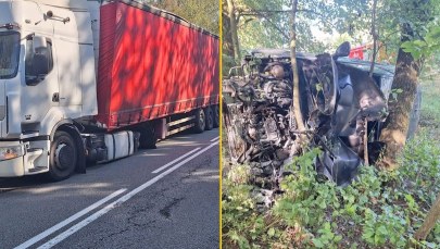 To cud, że nikt nie zginął. Z ciężarówki odpadło koło i uderzyło w auto 