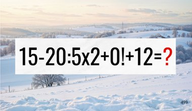 To działanie daje okrągły wynik. Tylko 4 osoby na 10 liczą to dobrze