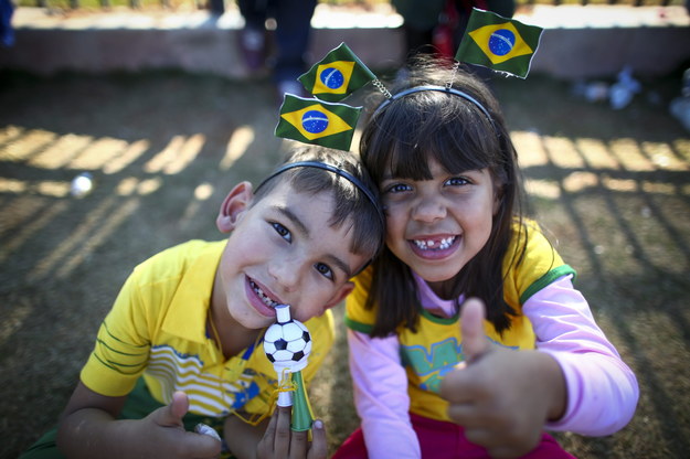 To mali brazylijscy kibice. A Wy komu będziecie kibicować? /DIEGO AZUBEL /PAP/EPA