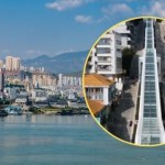 To najdłuższe schody ruchome świata. Znajdują się w zboczu góry