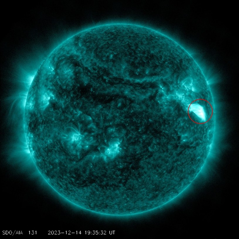 To najpotężniejszy wybuch na Słońcu od 6 lat. /NASA/JPL /materiały prasowe