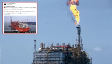To największy taki statek na świecie. Chiny będą produkować gaz ziemny