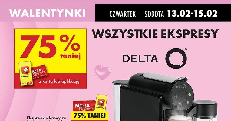 To nie błąd! Jeszcze tylko dziś! Ekspresy do kawy w Biedronce w cenie dwóch kaw na mieście! /Biedronka /INTERIA.PL