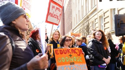 "To nie jest tylko strajk Broniarza". Nauczyciele z Warszawy chcą rozmawiać z rządem