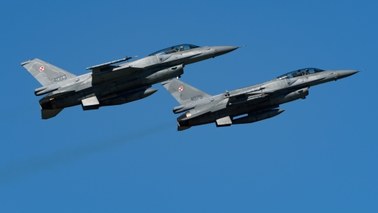 To polskie F-16 przechwyciły nad Bałtykiem samolot rosyjskiego ministra