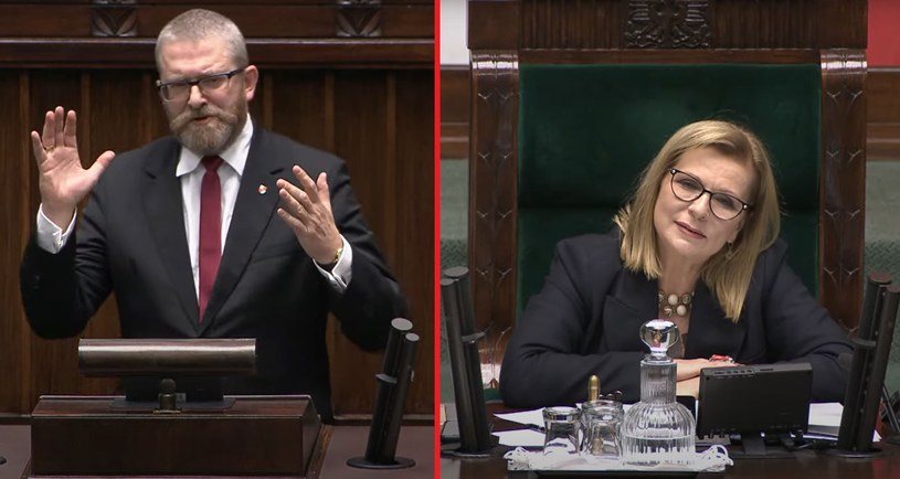 To spięcia między Małgorzatą Gosiewską a Grzegorzem Braunem doszło podczas 66. posiedzenia Sejmu /Sejm RP /YouTube