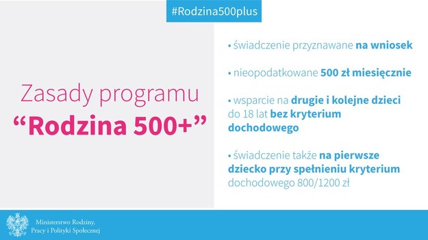 To w programie 500 plus się nie zmieni /mpips.gov.pl /