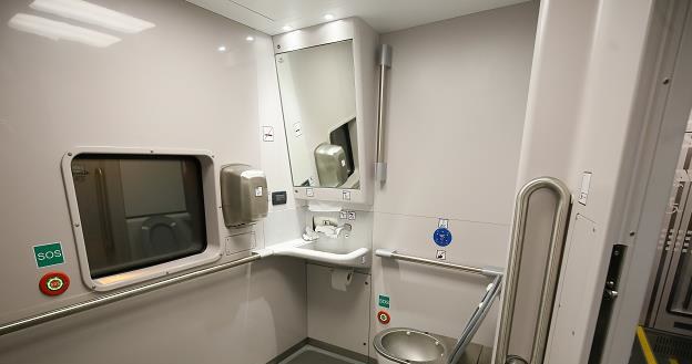 Toaleta w pociągu PesaDART /PAP