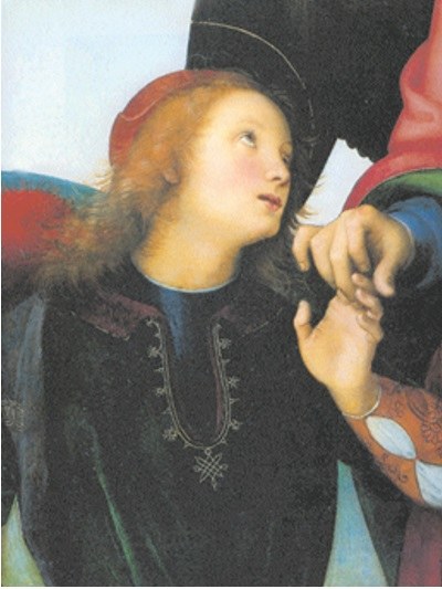 Tobiasz, fragment, Pietro Perugino, 1500-05 /Encyklopedia Internautica