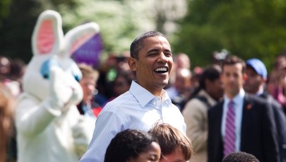 Toczenie jajek przed Białym Domem