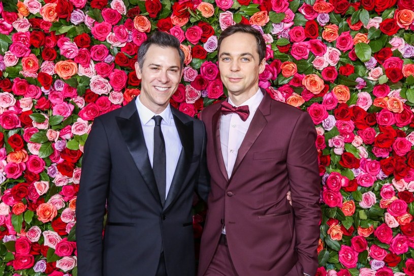 Todd Spiewak i Jim Parsons /Walter McBride/WireImage /Getty Images