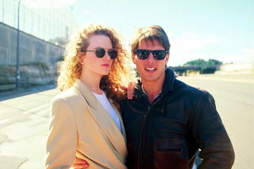 Tom Criuse z żoną Nicole Kidman w 1990 roku /Rex Features /East News