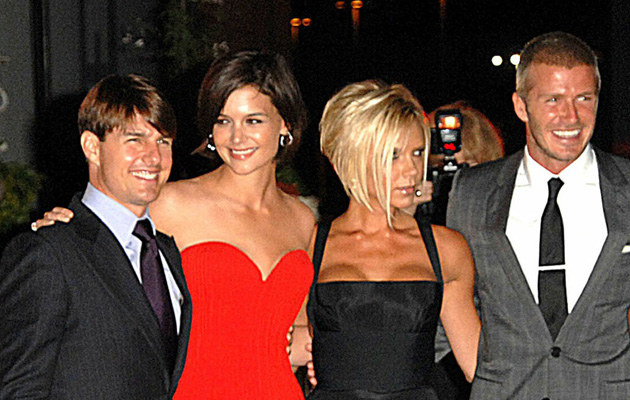 Tom Cruise, Katie Holmes, Victoria i David Beckham &nbsp; /Splashnews