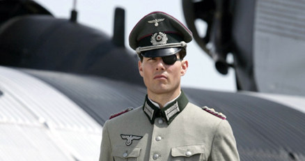 Tom Cruise na planie filmu "Valkiria" /AFP