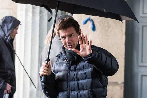Tom Cruise na planie poprzedniej części "Mission: Impossible 6" /Berzane Nasser /PAP/Abaca